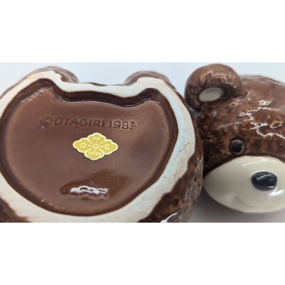 Otagiri Bears Salt and Pepper Shakers and Big Bear Sugar or Jam Jar Container - Picture 7 of 16